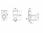 Toaleta s poklopem LAUFEN PRO, 360×420 mm