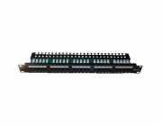 DATACOM Patch panel ISDN 25p.1U Integrovaný  BLACK, 19"