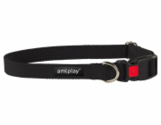 Obojek pro psa AMIPLAY, černý, 280-400 mm, 15 mm