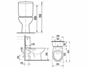 WC mísa JIKA ZETA H8253960002411, 360×645 mm