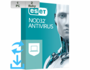 ESET NOD32 Antivirus 20XX 1PC na 2r El.lic AKT