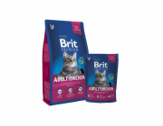 Suché krmivo pro kočky Brit Premium, s kuřecím masem, 1,5 kg