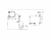 Sifon pro dvojdřez Aniplast LD0505PL, 1 1/2 x 40