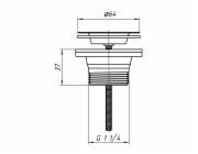 Sifonový ventil Aniplast M170 D64 XA-01