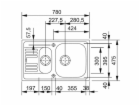 Pračka Franke EFN651-78I, 78 x 47,5 x 15 cm, bez ventilu