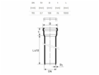 Vnitřní kanalizační potrubí HTplus, O 110 mm, 1m