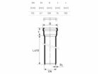 Vnitřní kanalizační potrubí HTplus, O 110 mm, 0,75m