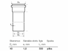 Vnitřní kanalizační PP potrubí Wavin, O 40 mm, 0,5m