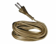 Kabel se zástrčkou ZAMEL, 5 m, barva bronz