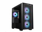 ASUS case A21 PLUS, Mini Tower, průhledná bočnice, 4x 120...