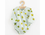 Kojenecké mušelínové body s bočním zavazováním New Baby Avocado Vel.80 (9-12m)