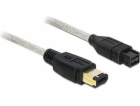 Delock Firewire 9-pin - Firewire 6-pin, 1m, transparentní...