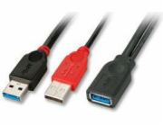 Lindy USB kabel USB-A – 2x USB-A 0,5 m černý (31112)