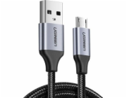 Ugreen USB-A - microUSB kabel 1,5 m šedý (60147)