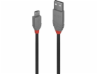 Lindy USB-A - microUSB USB kabel 1 m šedý (36732)