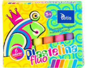 Tetis Fluorescenční plastelína 15g 6col. TETIS