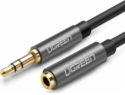 Kabel Ugreen Jack 3,5mm - Jack 3,5mm 1m stříbrný (UGR220GRY)