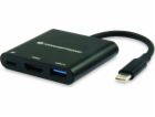 Concepttronic DONN01B USB-C stanice/replikátor - HDMI + U...