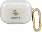 Guess Ochranné pouzdro GUAPUCG4GT Transparent Glitter Collection transparentní