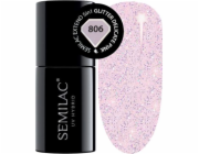 Semilac Semilac Extend 806 Hybridní lak na nehty 5v1 Glitter Delicate Pink univerzální