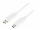 LogiLink USB-C - USB-C kabel USB 1 m Bílý (CU0131)