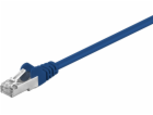 Goobay Patch cord F / UTP kat. 5e CCA modrá 0,5m (50127)