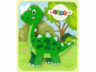 Dřevěné puzzle LeanToys Dinosaurus Isanosaurus Green