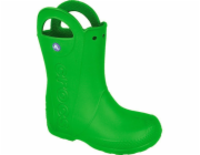 Dětské holínky Crocs Handle It Kids tmavě zelené - (12803) 33-34