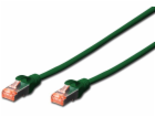 Digitus Patchcord CAT6, S-FTP, 0,25 m, zelený, 10 kusů (D...