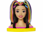 Mattel HMD81 Stylingová hlava panenkyBarbie Neon Rainbow ...