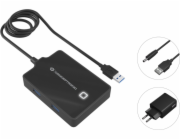 Conceptronic USB HUB CONCEPTRONIC USB-Hub 4-Port 3.0 ->4x3.0 m.Netzteil sw