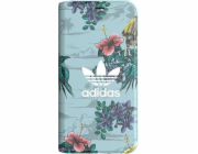 Adidas  Booklet Case květinové iPhone X/XS šedé/šedé 30927