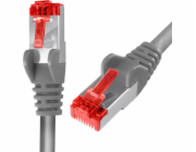 Spacetronik RJ45 kabel CAT 6 S/FTP AWG27 LSZH šedý 1m