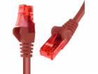 Spacetronik RJ45 CAT 6 U/UTP AWG24 kabel červený 1m