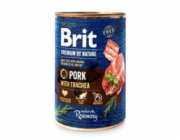 BRIT Premium by Nature Pork with trachea - mokré krmivo pro psy - 400g