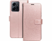 OEM pouzdro na knihy MEZZO pro XIAOMI Redmi NOTE 12 4G mandala zlatorůžová