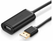 Ugreen USB-A - USB-A USB kabel 15 m černý (UGR405BLK)