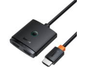 Baseus AV adaptér Baseus 2v1 HDMI adaptér s 1m kabelem (černý)