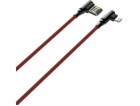 LDNIO USB-A - Lightning kabel 2 m červený (LS422 lightning)