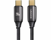 Usams USB-C – USB-C kabel USB 1,2 m černý (USA898)