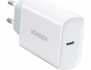 Ugreen nabíječka UGREEN CD127 nástěnná nabíječka, USB-C, PD3.0, QC4.0, 30W (bílá)