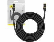 Síťový kabel Baseus kategorie 8 Baseus Ethernet RJ45, 40 Gbps, 5 m (černý)