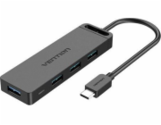 Vention USB HUB Hub USB 3.0 se 4 porty USB-C a USB 3.0 s napájením Vention TGKBB 0,15 m Černá