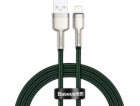 Baseus USB-A - Lightning kabel 1 m Zelený (baseus_2021031...