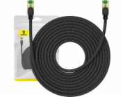 Pletený síťový kabel Baseus kategorie 8 Baseus Ethernet RJ45, 40 Gb/s, 15 m (černý)