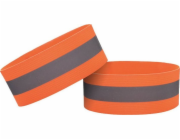 Hurtel REFLEXNÍ PÁS NA PAŽI BĚŽECKÉ KOLO VELCRO 4CM ORANŽOVÁ