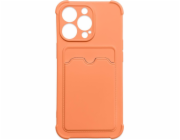 Hurtel Card Armor Case Cover pro iPhone 11 Pro Max Card Wallet Silikonový Armor Air Bag Cover Oranžový