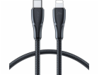 Joyroom USB-C – Lightning kabel 0,25 m černý (JYR696)