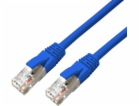 MicroConnect CAT6A UTP 0,5m Modrá LSZH