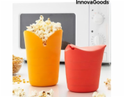 InnovaGoods Skládací silikonové stroje na popcorn InnovaGoods Popbox (2 kusy)